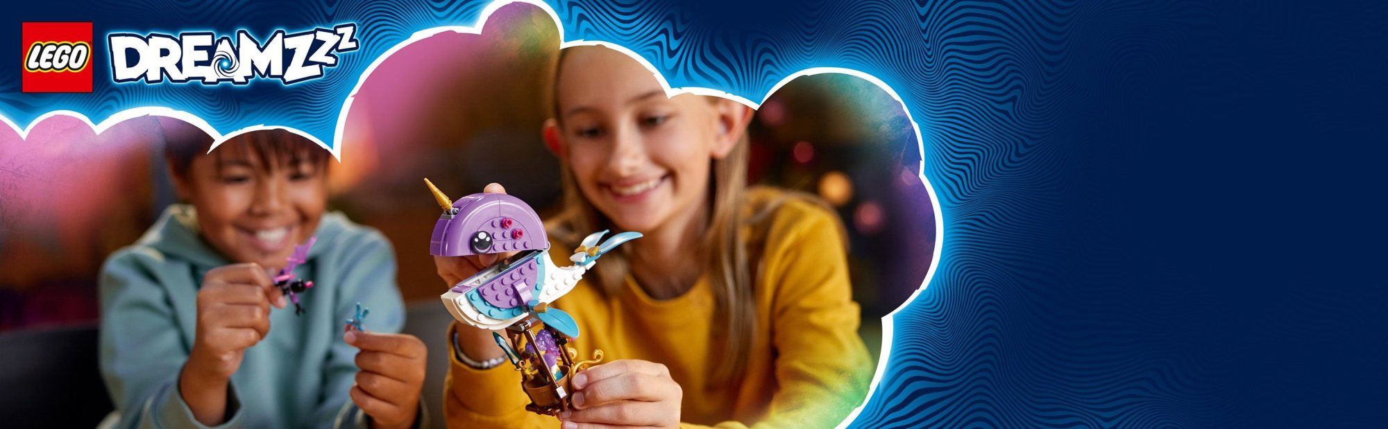 LEGO DREAMZzz 71472 Izzie a jej teplovzdušný balón v tvare narvala