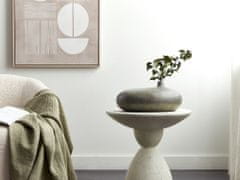 Beliani Dekoratívna terakotová váza 15 cm sivá/zlatá RAWANG