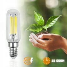 LUMILED 6x LED žiarovka E14 T25 4W = 40W 440lm 4000K Neutrálna biela 360° Filament