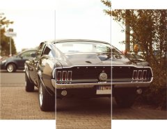 ZUTY Obrazy na stenu - Ford Mustang - 55laney69, 90x70 cm