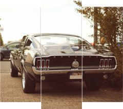 ZUTY Obrazy na stenu - Ford Mustang - 55laney69, 90x80 cm