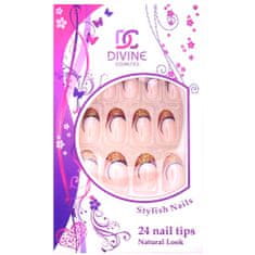 DIVINE cosmetics Umelé nechty č.15, dekorované 24 ks