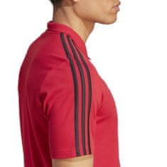 Adidas Polo MANCHESTER UNITED 3-Stripes red Velikost: M