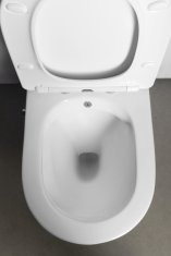 SAPHO PACO RIMLESS WC kombi, integrovaná batéria a bidet. spŕška, spodný/zadný odpad PC1012RX - Sapho