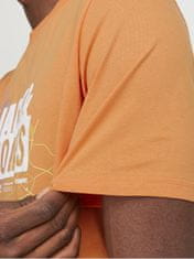 Jack&Jones Pánske tričko JCOMAP Regular Fit 12252376 Tangerine (Veľkosť M)
