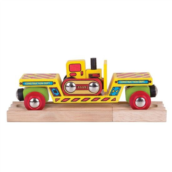 Bigjigs Rail Bigjigs Vagón s buldozérom