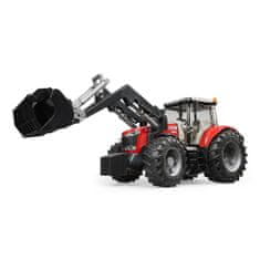 BRUDER Traktor MASSEY FERGUSON 7624 s čelním nakladačem