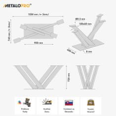 MetaloPro Kovová čierna stolová noha, centrálna stolová podnož, pre až 150 kg ťažké stolové dosky, jedálenský stôl stolík konferenčný stolík obývačkový stolík, priemyselná moderná obývačka