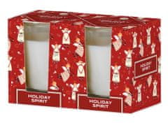 Emocio Sklo 52x65 mm 2ks v krabičke Holiday Spirit - Cookie and Cream, vonná sviečka