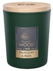 Sviečka sklo - MAGIC WOOD 300 g - Palm Leaf & Aloe