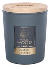 Sviečka sklo - MAGIC WOOD 300 g - Amber & Pepper