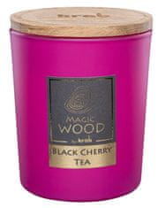 Sviečka sklo - MAGIC WOOD 300 g - Black Cherry Tea