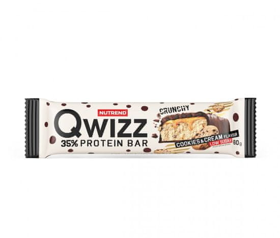 Nutrend Tyčinka QWIZZ PROTEIN BAR cookies&cream 60g