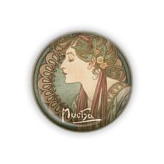 Kovový otvárač Alfons Mucha - Laurel, ø 5,8 cm