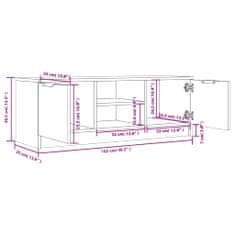 Vidaxl TV skrinka, sivá sonoma 102x35x36,5 cm, kompozitné drevo