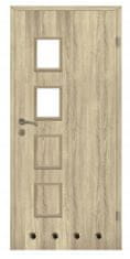 PSB Interiérové dvere do kúpeľne ľavé dubové bielené 70 cm