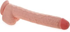 XSARA Obrovské dildo 41 cm umělý penis velký dong na přísavce - 77337155