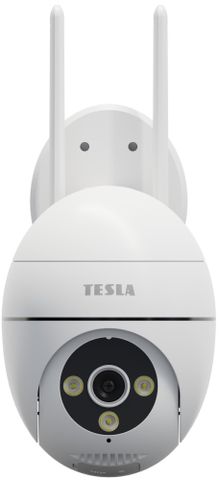 Tesla Smart Camera Outdoor PTZ do exteriéru outdoor kamera WiFi vonkajšia kamera Wifi pripojenie napájania zo zásuvky hlasové ovládanie mobilnej aplikácie detekuje pohyb aj zvuk záznam na cloud microSD nvr full 4K rozlíšenie záznamu ovládacia aplikácia PTZ funkcia polohovateľná kamera IP64 obojsmerné audio obojstranná komunikácia ovládanie aplikácie nočné videnie IR dosvit otočná hlava kamery