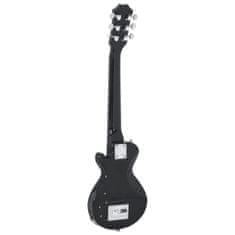 Vidaxl Elektrická gitara pre deti s taškou hnedo-čierna 3/4 30"