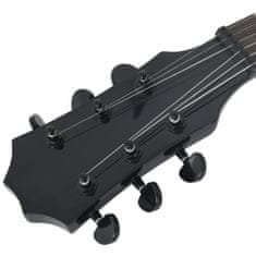 Vidaxl Elektrická gitara pre deti s taškou čierna 3/4 30"