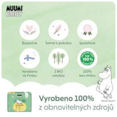 MUUMI BABY Baby 1 Newborn 2–5 kg (25 ks), eko plienky