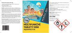 Pontaqua Pontaqua - multifunkčné tablety mini 20g balenie 1 kg