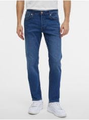 Jack&Jones Modré pánske slim fit rifle Jack & Jones Mike 28/32