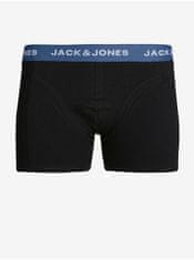 Jack&Jones Súprava troch pánskych čiernych boxeriek Jack & Jones S