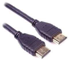 PremiumCord HDMI 2.1 High Speed + Ethernet kábel / 8K @ 60Hz / pozlátené konektory / 5m / čierny