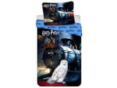 sarcia.eu Harry Potter Hedviga Bavlnená posteľná bielizeň, tmavomodrý kompletný set posteľnej bielizne 140x200 cm, OEKO-TEX