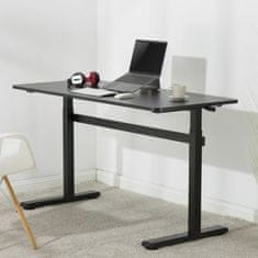 Ergo Office ER-401 B Výškovo nastaviteľný stôl max. 40 kg, 140 x 60 cm, čierny 70194