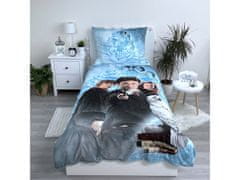 sarcia.eu Harry Potter Posteľná bielizeň, modrý kompletný set posteľnej bielizne 140x200 cm, OEKO-TEX