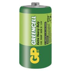 GP Zinková batéria Greencell D, R20, 1,5 V, 2 ks