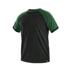 OPP Tričko s krátkym rukávom Oliver, čierno-zelené, veľ. 3XL
