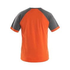 OPP Tričko s krátkym rukávom Oliver, oranžovo-šedé, veľ. 3XL