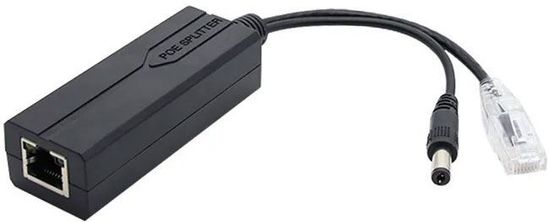 HADEX POE Splitter HX-PD02S-G, výstup 12V/1,2 A, DC konektor 5,5 x2, 1mm