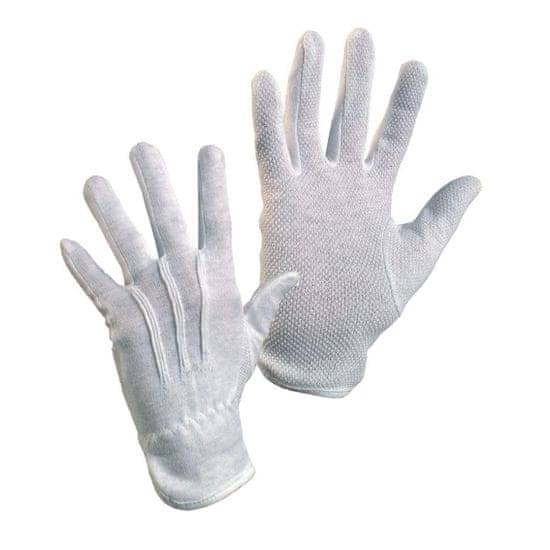 OPP Textilné rukavice s PVC terčíkmi MAWA, v. 9"