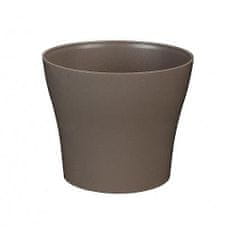 Plastkon Dekoratívny kvetináč Tulipán pr. 15cm taupe