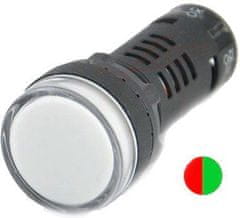 HADEX Kontrolka 230V LED 19mm AD16-22SS, červená + zelená
