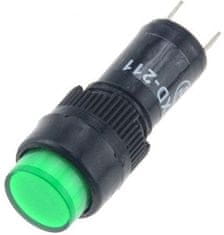 HADEX Kontrolka 12V NXD-211 zelená, priemer 12mm