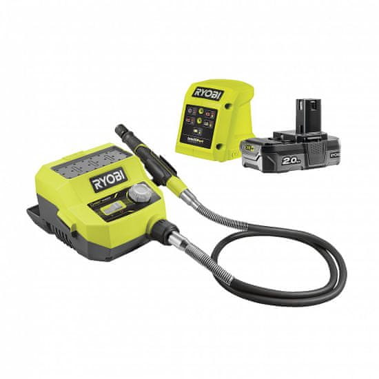 RYOBI Akumulátorová minibrúska + 35ks príslušenstvo (1x2,0 Ah) Ryobi RRTS18-120GA35, 18V