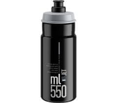 Elite fľaša Jet Black šedé logo, 550 ml