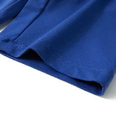 Vidaxl Detské široké nohavice kobaltovo modré 116