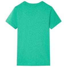Vidaxl Detské tričko zelené 128