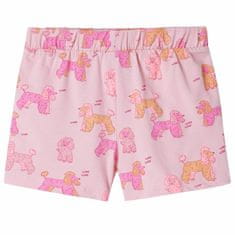 Vidaxl Detské pyžamo s krátkymi rukávmi svetloružové 92