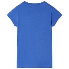 Vidaxl Detské tričko kobaltovo modré 104