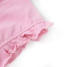 Vidaxl Detské tričko s krátkym rukávom žiarivo ružové 116