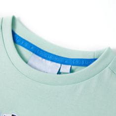 Vidaxl Detské tričko svetlomätové 128