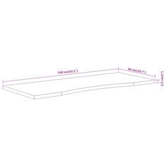 Vidaxl Doska stola 140x50x2,5 cm obdĺžniková masívna akácia