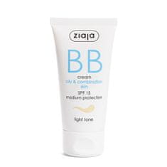 Ziaja BB krém pre mastnú a zmiešanú pleť SPF 15 Light Tone ( BB Cream ) 50 ml